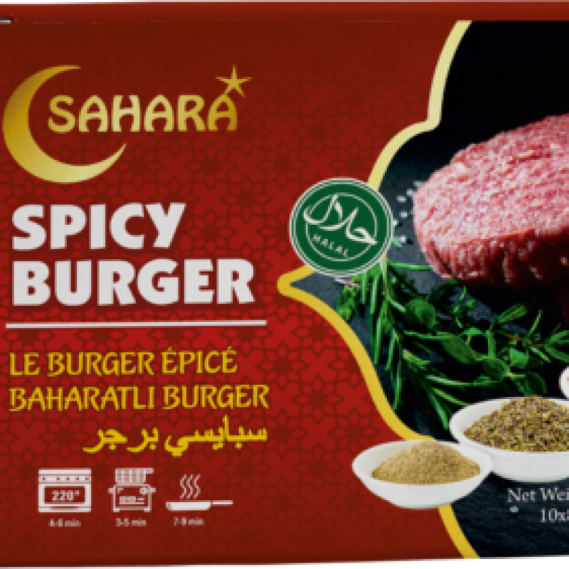 Sahara Spicy Burger 2nd Quality (10x80gr) 800 gr