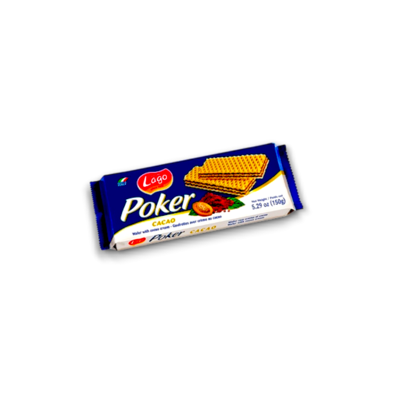 Lago Poker Wafer Cacao 175grx16
