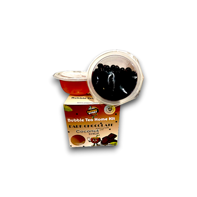Bubble Tea Home Kit Starter Dark Choco With Coconut Syrup 280grx6