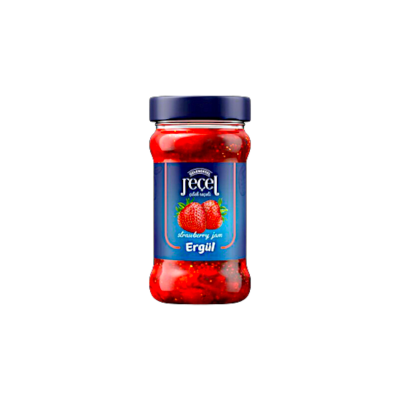 Ergul Strawberry Jam Jar 380grx12